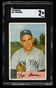 1954 Bowman Yogi Berra New York Yankees Card