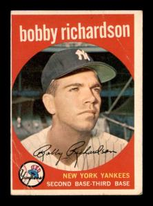 1959 Topps Bobby Richardson Card #76