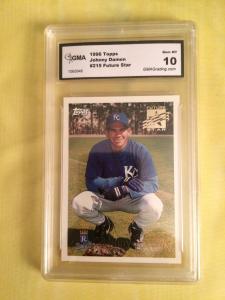 1996 Topps Johnny Damon Rookie Card #215 GMA 10