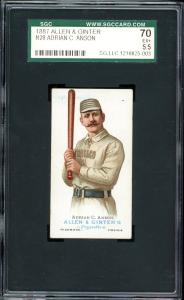 1887 N28 Allen & Ginter Cap Anson Card