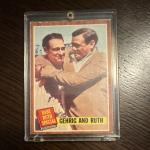 1962 Topps Babe Ruth & Lou Gehrig Baseball Card