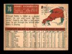 1959 Topps Bobby Richardson Card #76