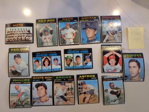 1971 Topps Baseball High Numbers Lot - Anderson, Lyle, Floyd