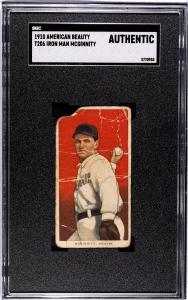 1909-11 T206 Iron Man McGinnity SGC Authentic Cards