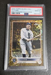 Ty Cobb 2022 Topps Mini Diamond Gold /50 PSA 10