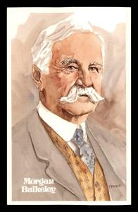 1980 Perez-Steele HOF Postcard #6 Morgan Bulkeley