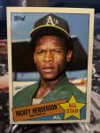 1985 Topps Rickey Henderson All Star Card