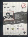 2005 Upper Deck Classics Casey Stengel #52 Silver