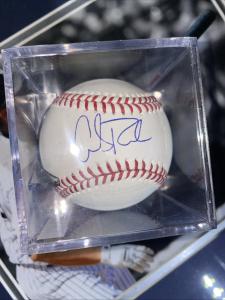 Carlos Rodon Autographed Rawlings Baseball with Case