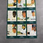 1954 Red Man Tobacco Uncut Sheet Baseball Legends