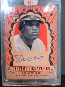 2013 Panini Pastime Robinson Cano Autograph 10/10