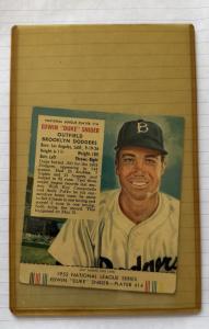 1953 Red Man Tobacco Duke Snider #14 Card