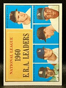 1961 Topps E.R.A. Leaders #45 Don Drysdale