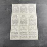 1954 Red Man Tobacco Uncut Sheet Baseball Legends