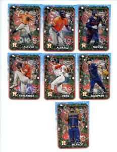 2024 Topps Holiday Astros Team Set Altuve Tucker