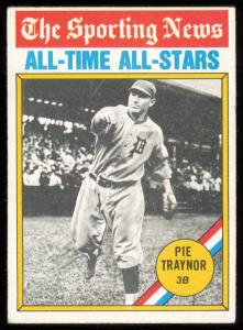 1976 Topps Pie Traynor #343 Pittsburgh Pirates Card