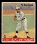 1933 Goudey Baseball Card Al Simmons #35