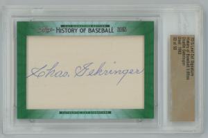 Charlie Gehringer 2015 Leaf Cut Signature Card