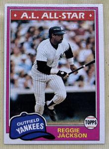1981 Topps Reggie Jackson Yankees All-Star #400