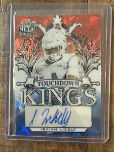 2022 Leaf Metal Isaiah Likely Touchdown Kings Auto