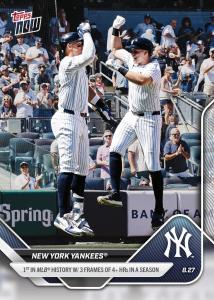 Aaron Judge 2025 Topps Now Card 615 - Yankees