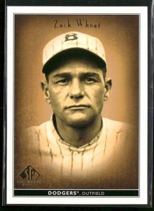 2002 SP Legendary Cuts Zack Wheat Card