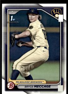 2024 Bowman Draft Bryce Meccage Brewers 5 Card Lot