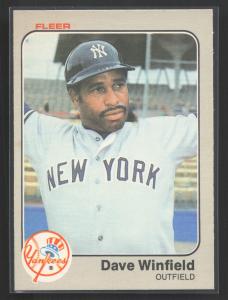 1983 Fleer Dave Winfield Baseball Card #398