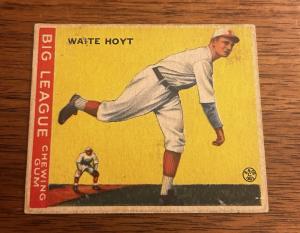 1933 Goudey Waite Hoyt Pittsburgh Pirates Card