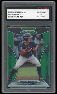 Anthony Volpe 2019 Panini Green Prizm Rookie Card