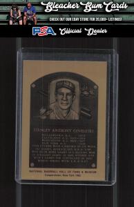 Stan Coveleski 1981-89 Hall of Fame Plaque