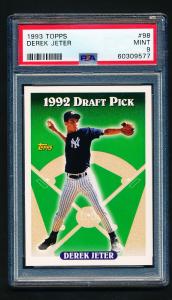 1993 Topps Derek Jeter Rookie Card PSA 9
