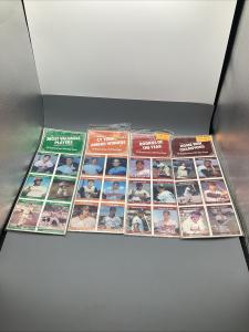 Lot of 4 Sealed 1985 TCMA Baseball Card Sheets