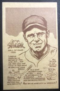 George Sisler 1979 Bob Parker Baseball Card