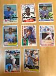 Mickey Rivers Autographed Texas Rangers Card Lot