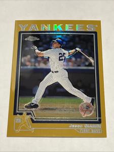 2004 Topps Chrome Gold Refractor Jason Giambi Card