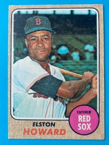 1968 Topps Elston Howard Boston Red Sox Card