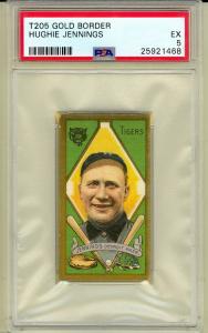 1911 T205 Hughie Jennings Tigers Baseball Card