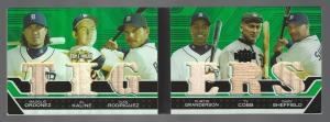 Ty Cobb Al Kaline Ivan Rodriguez Triple Threads Booklet