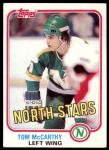 1981-82 Topps Tom McCarthy C Hockey Card #108