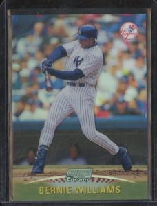 1999 Topps Stadium Club Chrome Bernie Williams Card