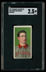 1909 T206 Roger Bresnahan Portrait St. Louis Cardinals
