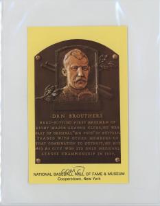 1981 Dan Brouthers Hall of Fame Postcards Set