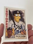 Aaron Judge Simpsons Isotopes Limited Edition Card