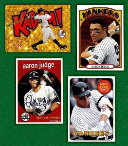 4 Aaron Judge Baseball Cards - New York Yankees
