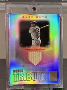 2003 Topps Tribute Babe Ruth Game Used Bat