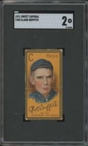 1911 T205 Clark Griffith Sweet Caporal Card