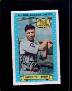 1972 Kellogg ATG #8 Pie Traynor Card