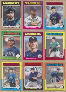 2024 Topps Heritage Seattle Mariners Team Set 12