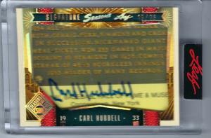 Carl Hubbell 2025 Leaf Autograph Card 19/35